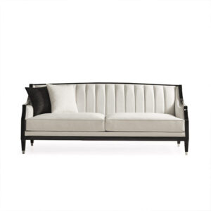 Classic Black & White two Seater Sofa